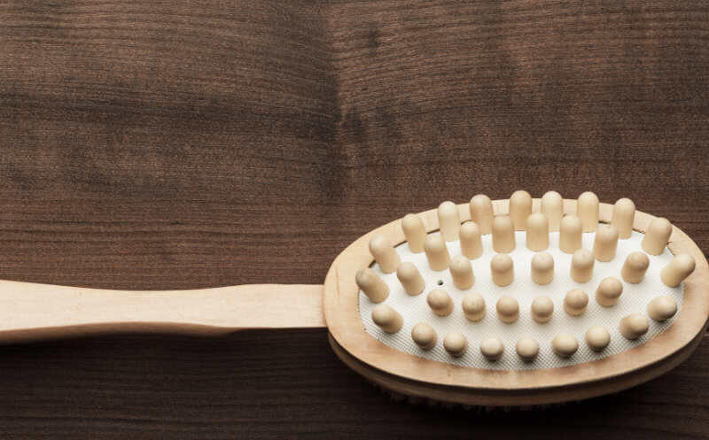 dry massage brush